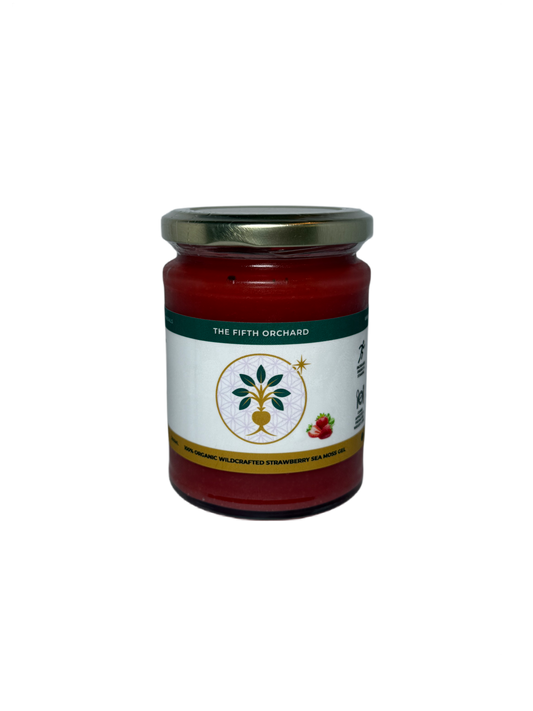 Organic Wildcrafted Sea Moss Gel - Strawberry