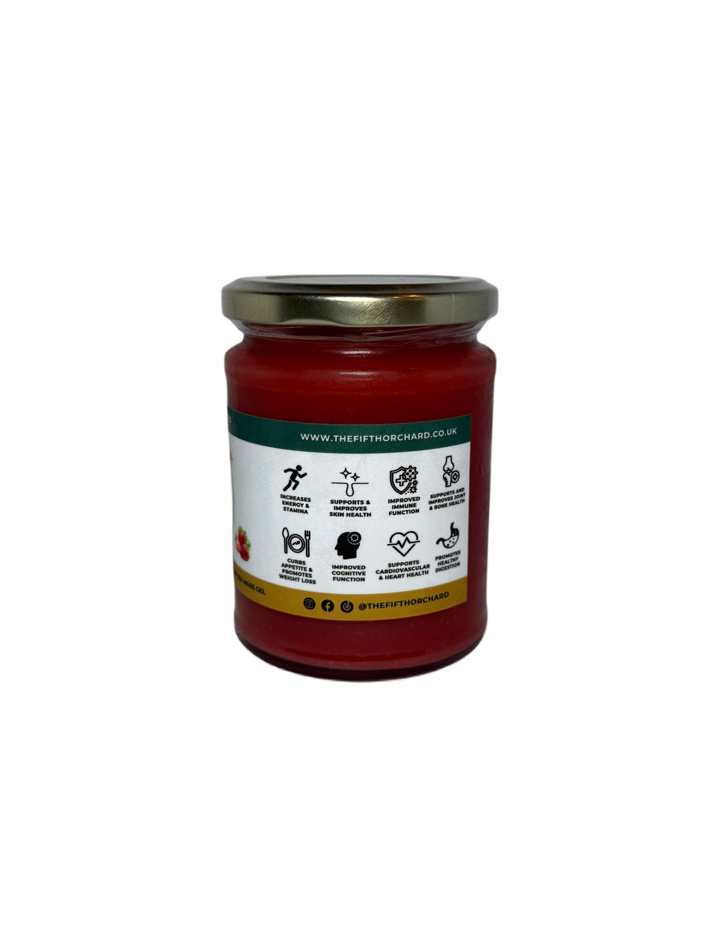 Organic Wildcrafted Sea Moss Gel - Strawberry